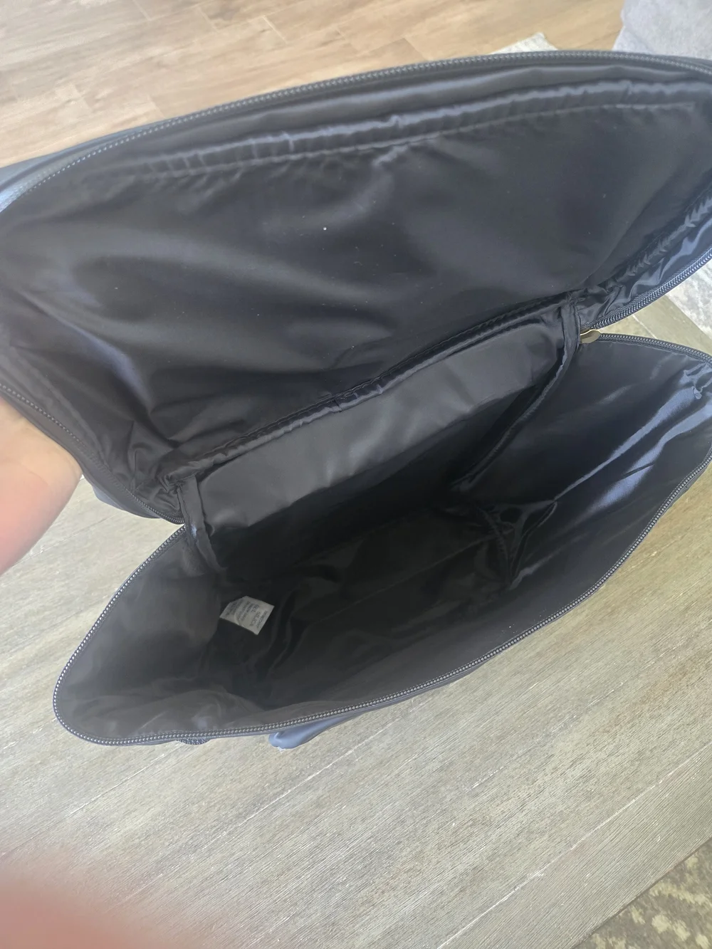Azzaro Black Travel Backpack with Gold Hardware